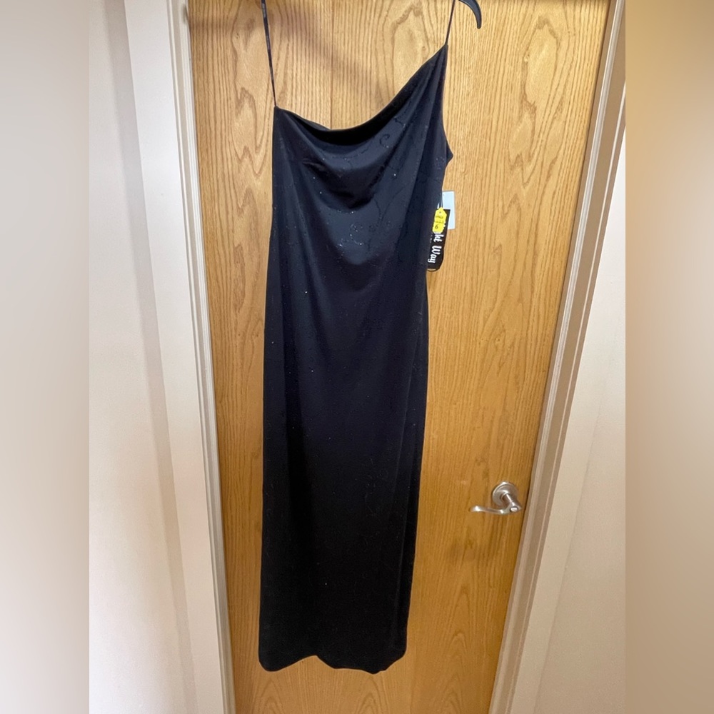 One strap beautiful, semi backless brand new with tags dress